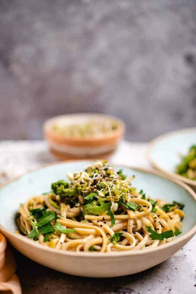 Asian noodles with hoisin sauce