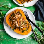 Stuffed butternut squash (vegan & gluten free) recipe