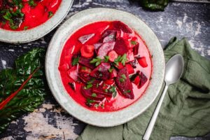 Polnische Rote-Beete Suppe (Botwinka) vegan & glutenfrei Rezept