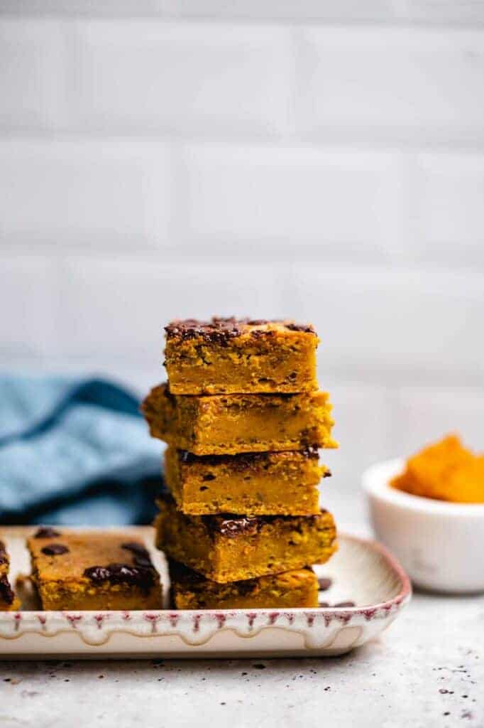 Pumpkin Blondies (30 minutes) vegan & gluten free