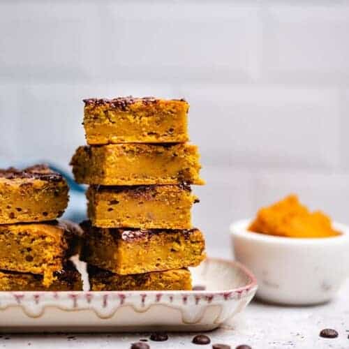 Pumpkin Blondies (30 minutes) vegan & gluten free