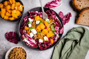 Kürbis Radicchio Salat