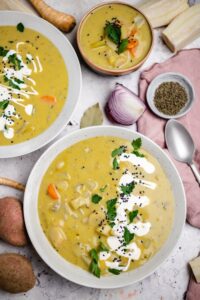 Wurzelgemüse Suppe (30 Minuten)