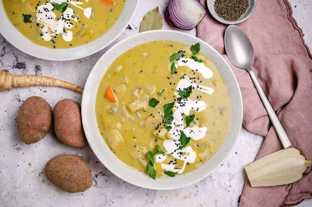 Root vegetable soup (30 minutes) vegan & gluten free — VEGANE VIBES