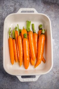 Karotten bereit zum rösten