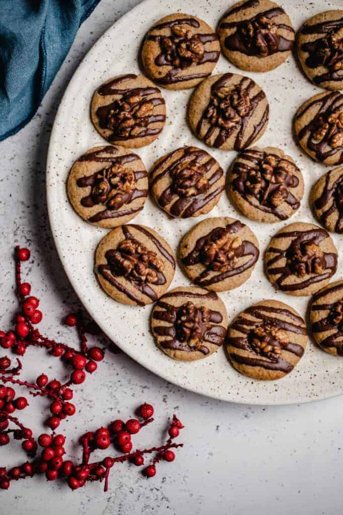 The vegan walnut cookies