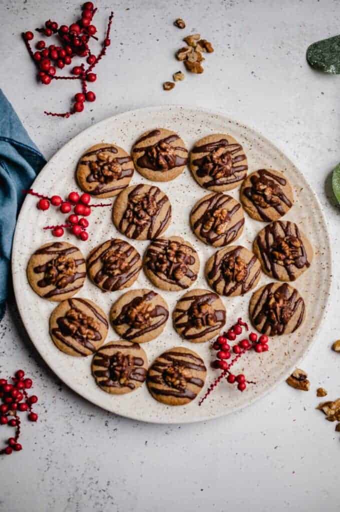 The vegan walnut cookies