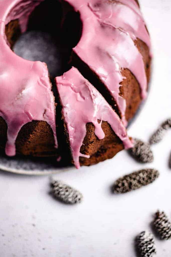 Vegan red wine cake