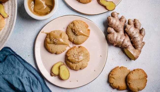 Ginger Tahini Biscuits (vegan)