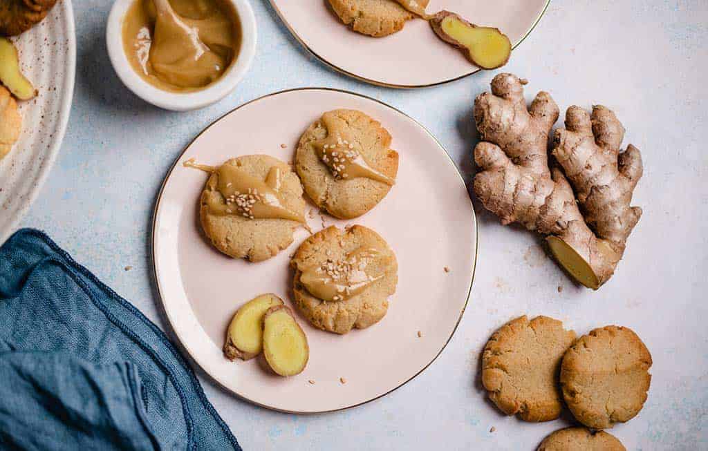 Ginger Tahini Biscuits (vegan)