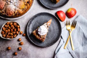 Apfel-Haselnuss Kuchen (vegan)