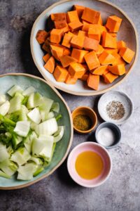 Zutaten für den Salat