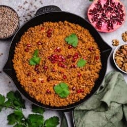 Vegan lentils fesenjan