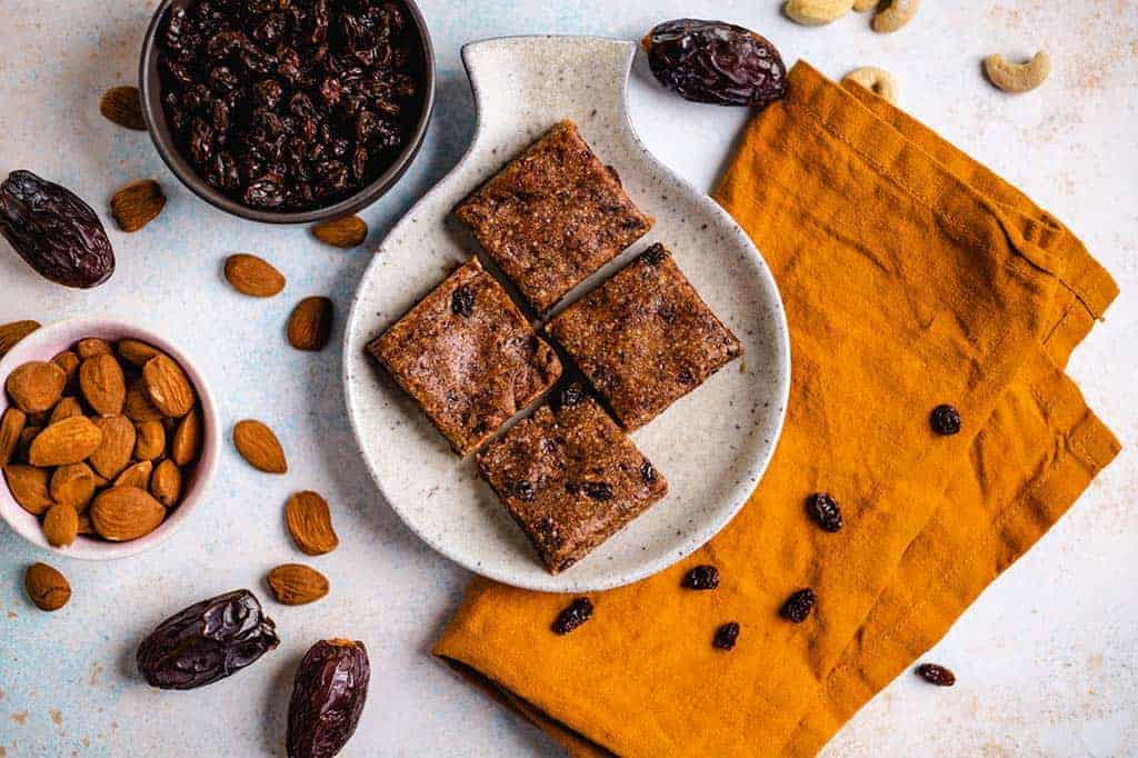 Date ginger slices (v, gf, of, zf) recipe