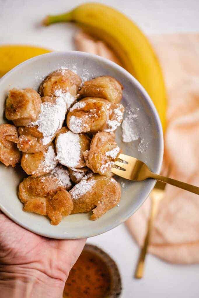 Mini Banana Pancakes (vegan)
