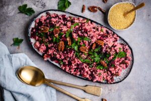 veganer Rote Beete Hirse Salat Rezept