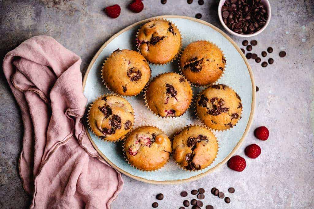 Chocolate raspberry muffins (vegan) recipe