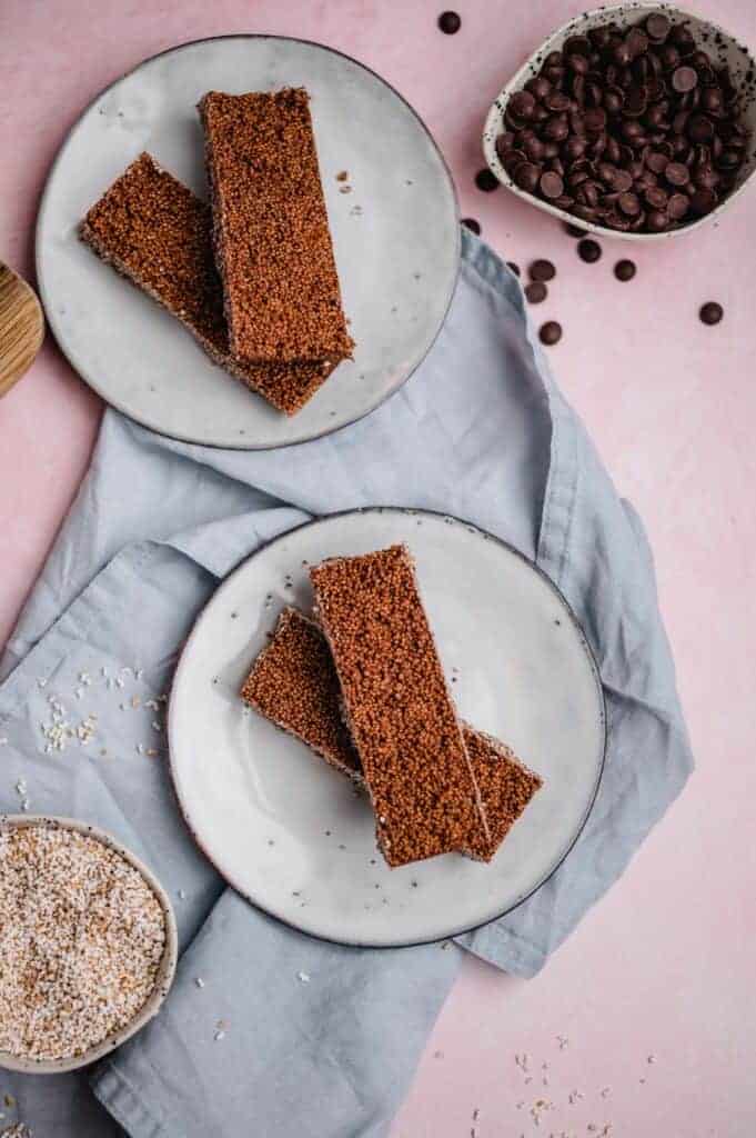 vegan amaranth slices (3 ingredients)