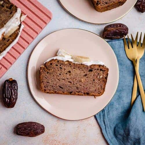 vegan banana bread (sugar free)