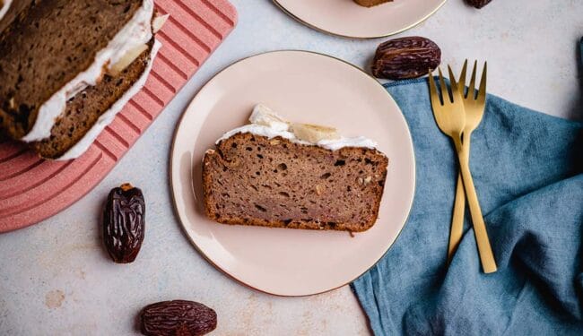 vegan banana bread (sugar free)