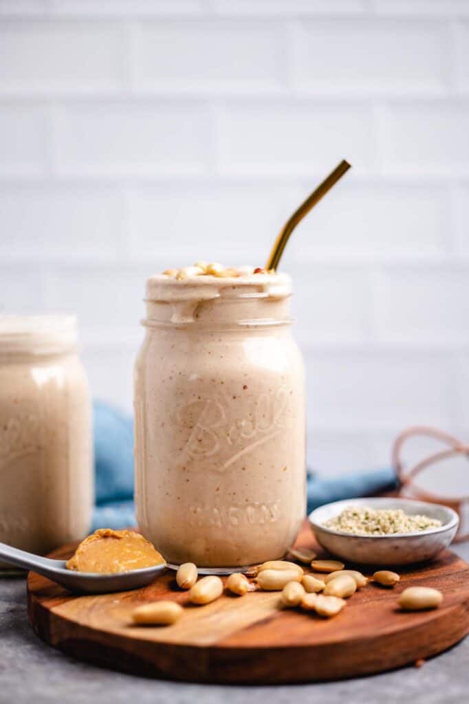 vegan peanut butter banana smoothie