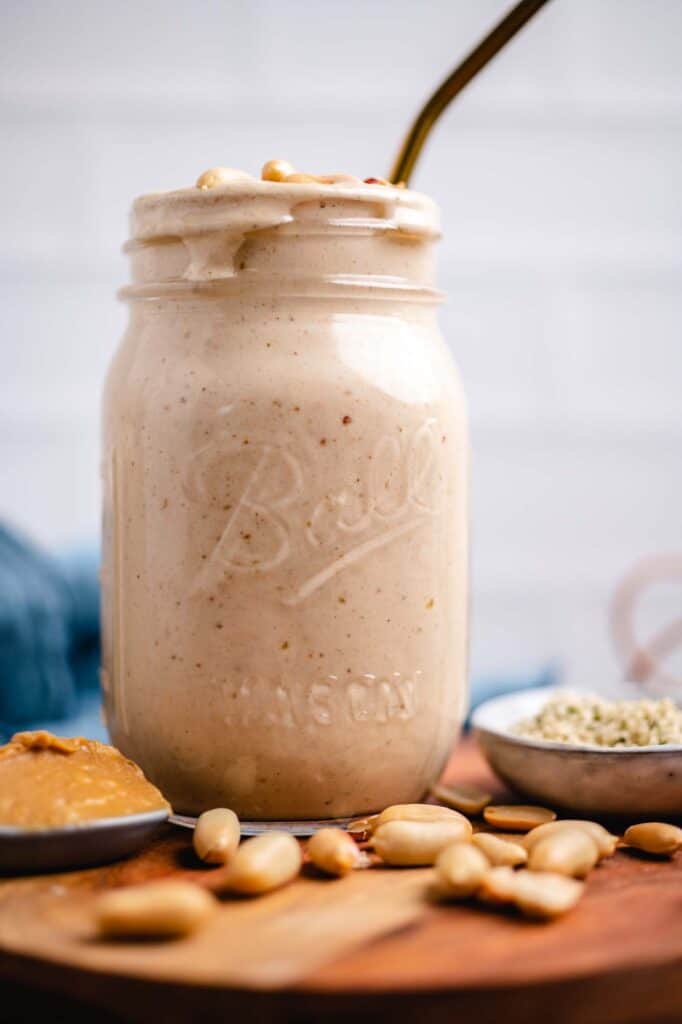 vegan peanut butter banana smoothie