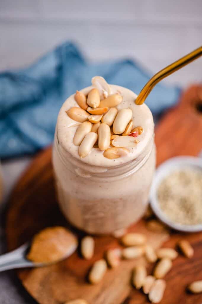 vegan peanut butter banana smoothie