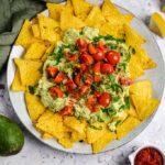 Nachos with avocado tomato salsa (vegan, gluten-free, oil-free) recipe