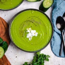 vegan cucumber gazpacho soup