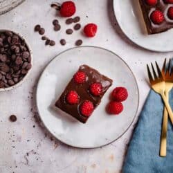 Vegan raspberry chocolate shortbread