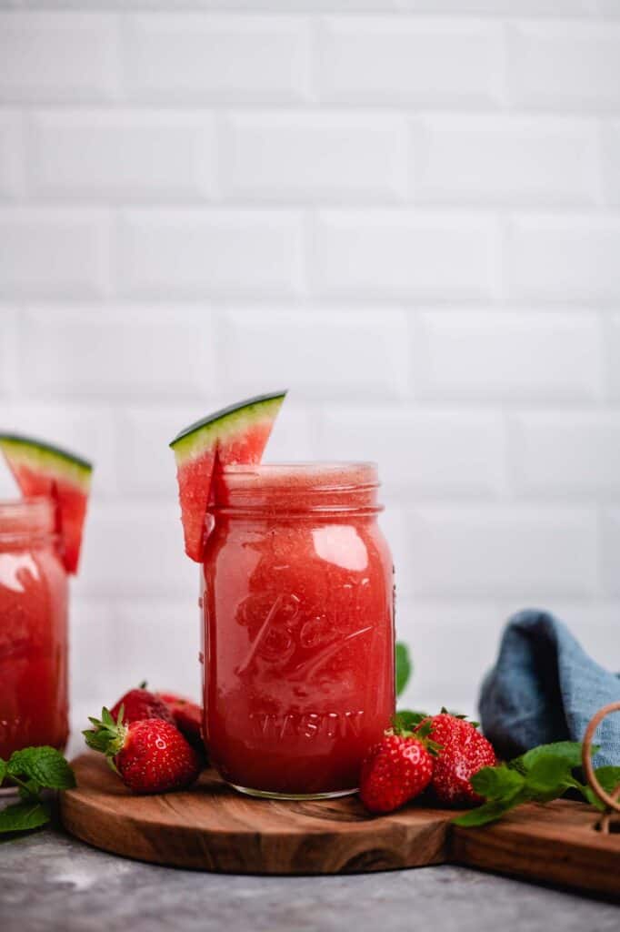 Vegan strawberry melon lemonade (gf, öf) recipe