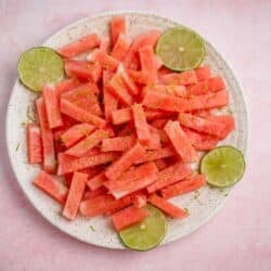 Vegan watermelon fries