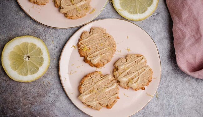 Vegan lemon cookies (gluten free & oil free)