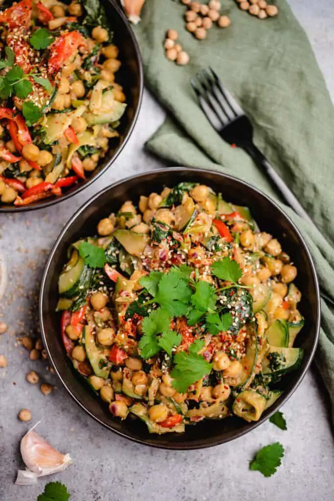 Vegan Chickpea Stir-Fry Recipe (Gluten Free)