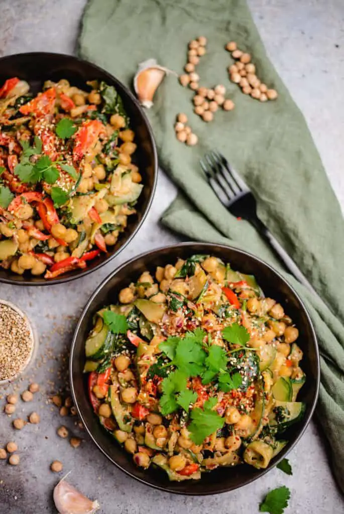 Vegan Chickpea Stir-Fry Recipe (Gluten Free)