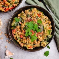 Vegan Chickpea Stir-Fry Recipe (Gluten Free)