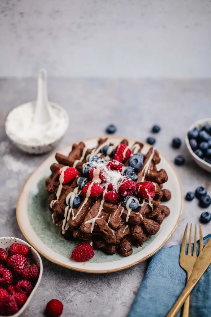 Chocolate coconut waffles (gluten free)