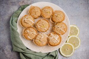 vegane Zitronen Muffins (glutenfrei)