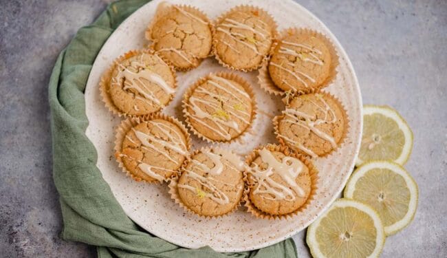 vegan lemon muffins (gluten free)