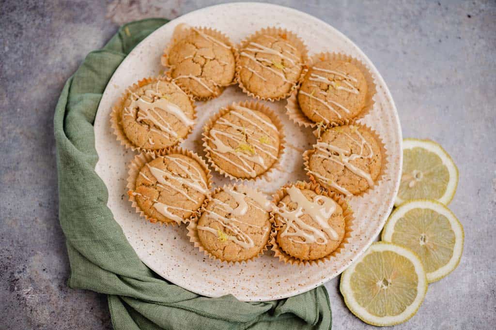 vegan lemon muffins (gluten free)