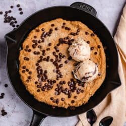 Vegan Skillet Cookie (Gluten Free) Recipe