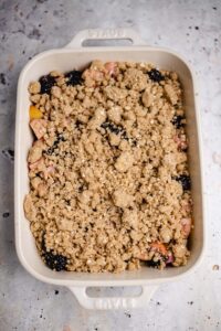 Crumble auftragen