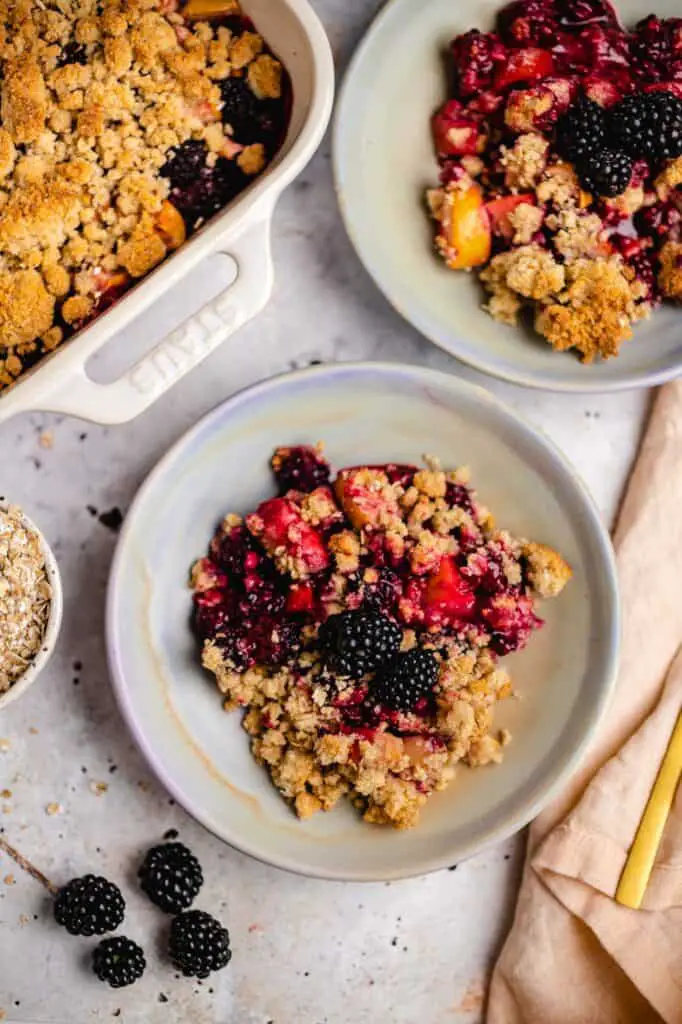 Blackberry Apple Crumble (vegan, gf)