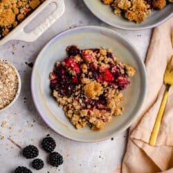 Blackberry Apple Crumble (vegan, gf)