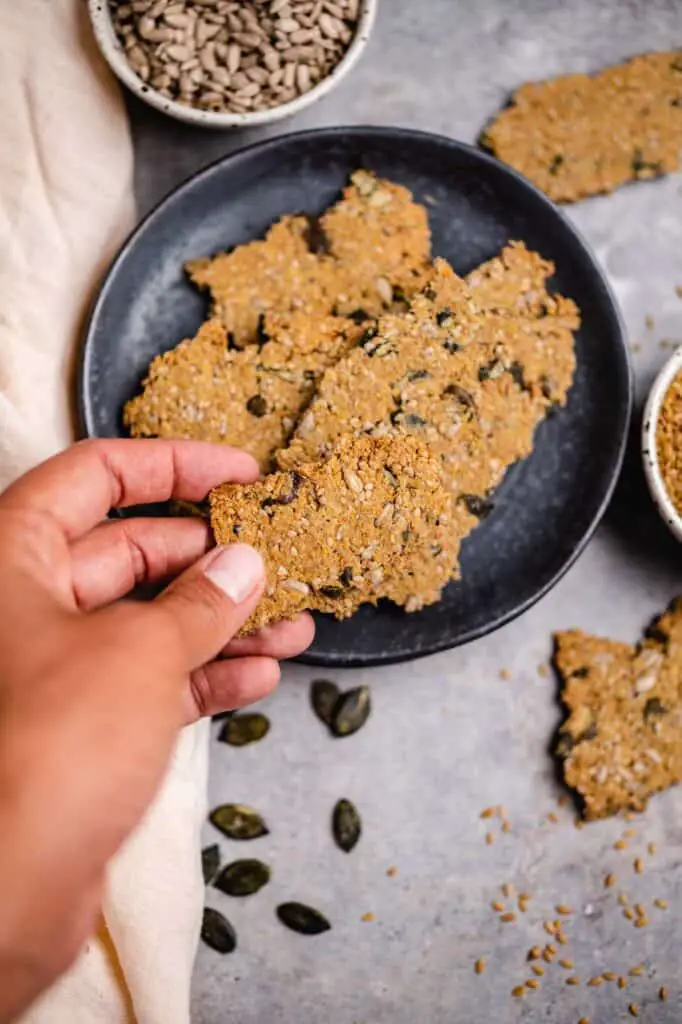 vegan multiseed crackers