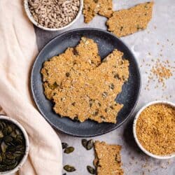 vegan multiseed crackers