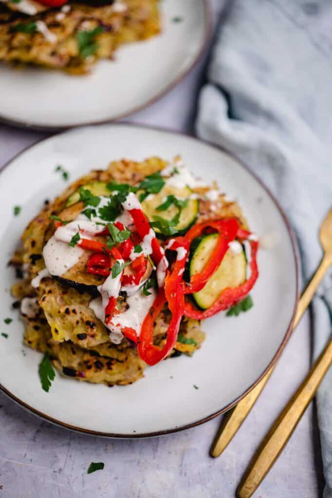 Rösti with antipasti vegetables (v&amp;gf)