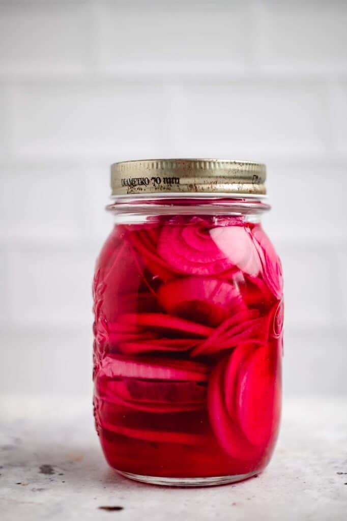 Pink onion (vegan) recipe