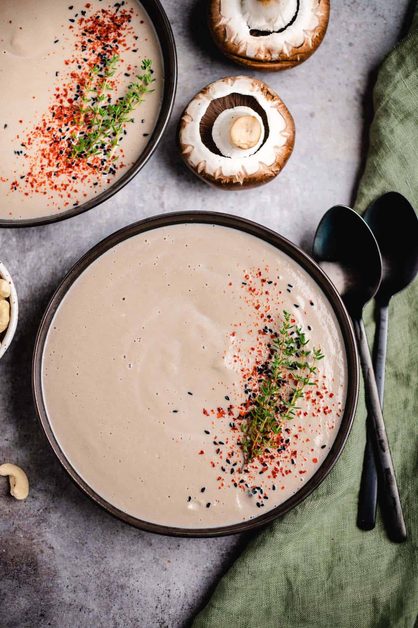 Creamy vegan mushroom soup (30 minutes) gf — VEGANE VIBES
