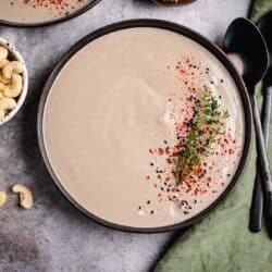 Creamy vegan mushroom soup (gf) recipe